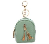 VALICLUD Zip Mini Portamonete con Portachiavi Nappa Portachiavi Portafoglio Mini Cambio Borsa per Auto Carte D'identità Chiave Moneta con Cerniera Ciondolo Borsa Charms (Azzurro)