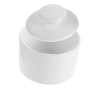 VALICLUD Zuccheriera Ceramica Bianca con Coperchio Ermetico Barattolo Vintage per Zucchero da Caffè Tè e Snack Contenitore Resistente per Cucina e Bar