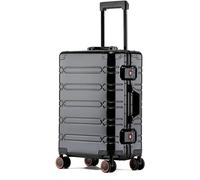 Valige Valigie Trolley Da Cabina Leggere E Silenziose, Interamente In Lega Di Alluminio E Magnesio, Con Ruote Luggage(G,20")
