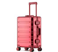 Valige Valigie Trolley Da Cabina Leggere E Silenziose, Interamente In Lega Di Alluminio E Magnesio, Con Ruote Luggage(C,24")