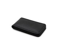 Valigeria.shop Fermasoldi uomo magnetico slim sottile in ecopelle porta banconote portafoglio ferma banconote con clip idea regalo (Nero)