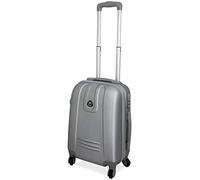 Valigeria.shop Trolley ORMI Bagaglio a Mano IDONEO RYANAIR 55x40x20 Cm. Leggero Rigido in Abs, Valigia fino a 45 Litri 10 KG con 4 Ruote (55cm, Argento)