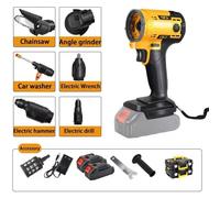 Valigetta 5 in 1: Trapano Avvitatore + Motosega + Soffiatore + Trapano a Impulsi