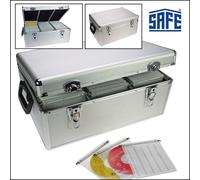 Valigetta ALU Silver-Star 510XL per 510 CD DVD BLUE-Rays in Cartelle Sospese