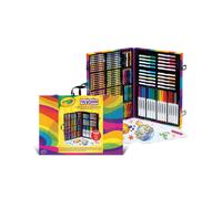 Valigetta arcobaleno 140 pezzi con pennarelli pastelli e matite colorate - crayola