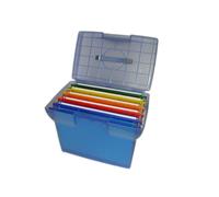 Valigetta Arianna - blu traslucido - con 5 cartelle sospese Joker interasse 33 c