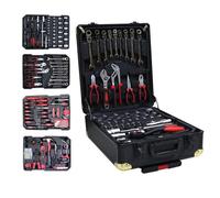 VALIGETTA ATTREZZI TROLLEY 419 PEZZI UTENSILI PROFESSIONALI MANICO TELESCOPICO