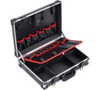Valigetta attrezzi vuota 460x320x140 mm Scomparti individuali 15 tasche elastici