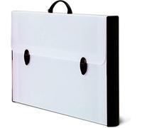 VALIGETTA B-CASE 'HARDOX' IN POLIONDA 37x60x5 CON DORSI RIGIDI NERA