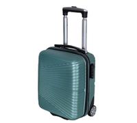 Valigetta Bagaglio a Mano 40x30x20 cm Uomo Donna Ragazzo Ragazza Bambini Rigido 2 Ruote Maniglia Telescopica Valigia Compatta Piccola da Cabina Ryanair EasyJet Multicolore Offerta Mod:1203 (Verde)