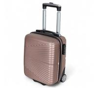 Valigetta Bagaglio a Mano 40x30x20 cm Uomo Donna Ragazzo Ragazza Bambini Rigido 2 Ruote Maniglia Telescopica Valigia Compatta Piccola da Cabina Ryanair EasyJet Multicolore Offerta Mod:1203 (Bronzo)
