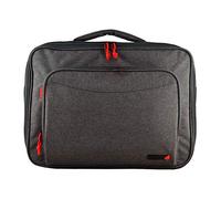 Valigetta classica Techair Z0137 14/15.6" grigio con tasto rosso Tasca anteriore organizer, tracolla