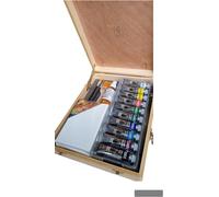 valigetta colori con cavalletto incluso nella struttura legno elegante completo