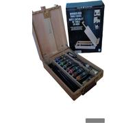 valigetta colori con cavalletto incluso nella struttura legno elegante completo