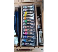 valigetta colori con cavalletto incluso nella struttura legno elegante completo