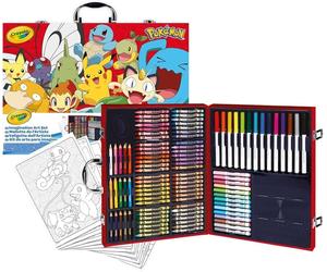 VALIGETTA COLORI CRAYOLA POKEMON 115 MATITE PASTELLI A CERA PENNARELLI FOGLI