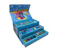 Valigetta Colori Stitch, 52 Pezzi, Pastelli, Pennarelli, Matite Colorate, Acquerelli, per Disegnare e Colorare
