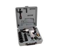 Valigetta con 17 pezzi per pistola ad impatto 1/2" con bocche ad impatto | Valigetta con 17 pezzi con chiave ad impatto pneumatica 1/2" | Valigetta con 17 pezzi per avvitatore pneumatico 1/2"