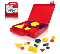 Valigetta con Blocchi Logici in Plastica Gioco Didattico 48 pezzi scuola bambini