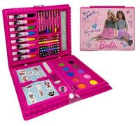 Valigetta con colori,per Barbie fan, per bambine set 52 pezzi di colori e cancelleria kit disegno e pittura