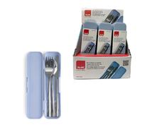 Valigetta con forchetta, cucchiaio e coltello in acciaio inox IBILI (16CM/16CM/1