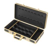 Valigetta da parrucchiere Barber Case, Stylist Tool Box con password sicura, kit professionale per la cura dei capelli (oro-nero, 55 x 27 x 10 cm)