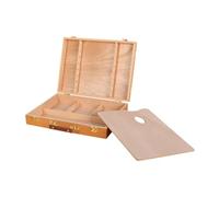Valigetta da pittura portatile Scatola portaoggetti in legno for forniture artistiche, for pastelli, matite, acquerelli, penne e pennelli