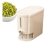 Valigetta da riso - contenitore per il tronco di riso polveroso con coperchio sigillato | Multi Purpose Food Storage Box per chicchi di farina di frumento | Pulsante Premere il tipo di contenitore