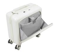 Valigetta da viaggio in ABS da 18 pollici, resistente agli urti, con porta di ricarica USB, lucchetto a combinazione a 3 cifre e tasca frontale, bagaglio leggero per viaggi d'affari e viaggi brevi