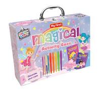 Valigetta delle creature magiche. Ediz. illustrata. Con 4 fogli stencil e fogli con silhouette. Con 4 penne gel, 4 pennarelli a doppia punta, 1 matita. Con 4 fogli sticker