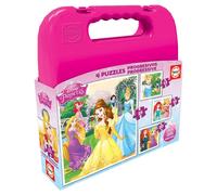 Valigetta di Puzzle Progressivi Disney Principesse - 12, 16, 20 e 25 Pezzi - Nouvo
