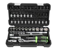 VALIGETTA DI UTENSILI 59 PEZZI CON BUSSOLE 3/8" ESAGONALI SATINATE
