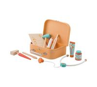 Trudi Set Dottore (10 pz) by Sevi | Giochi in legno bambini. Kit medico pediatra per giocare. Valigetta pronto soccorso. Regalo bambini Natale | 20x8x15cm | Giochi di imitazione | modello 82963