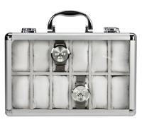 Safe Valigetta portaorologi ALU 265-2 Alluminio 12 orologi Interno chamois bianco 280x200x80 mm