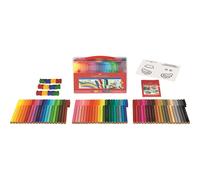 Valigetta in metallo Faber Castell con pennarelli Connector Pens conf. 60 pezzi