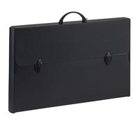 Favorit Valigetta Total Black Hardox 60x37x5 cm, dorso rigido, 2 chiusure, nero