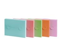 Valigetta in PPL Favorit 38x29 cm in colori assortiti pastel - conf. da 5 pezzi - 400119529