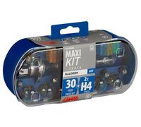 KIT LAMPADINE ALOGENE H4 DI RICAMBIO PER CAMION 18 LAMPADE + 12 FUSIBILI 24V 75W
