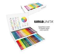 Valigetta Maxi 72 Pastelli a matita Tinta Unita Colori classici fluo pastello