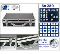 Valigetta monete Dt. IN Capsule Numismatiche 27,5 ALU Safe 268-184 Diamante Per