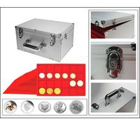 Valigetta monete Gigante Look Blu 15 Tableaux Per 525x 5 -10 DM/ Marchi DDR