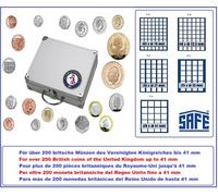 Valigetta monete Gran Bretagna Safe 246-MIX Smart 6 Tableaux Mix per Fino 41 MM