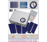 Valigetta monete Gran Bretagna Set di Safe 246 Per 30x 1 Penny - 2 Libbra