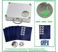 Valigetta monete Insetti 2022-2024 Safe 304 Per 180 Monete IN Capsule 27,5