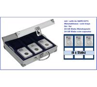 Valigetta Monete SLAB SAFE 217 Smart 4 Tableaux 6373SP Per 24 US Slabs Capsule
