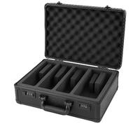 Valigetta Nera porta carte Slab/Gradate, 4 spazi a combinazione