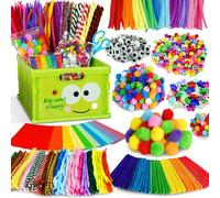 Valigetta per bricolage per bambini a partire dai 6 anni in su, set di materiali per bricolage, per bambini, ragazze e ragazzi