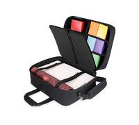 USA Gear Custodia da viaggio XL Magic The Gathering MTG Deck Box Bag - Borsa Grande per Carte MTG con Tracolla Imbottita, Interno Personalizzabile, Resistente agli Agenti Atmosferici - Nero