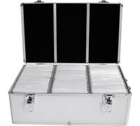 Valigetta per CD MediaRange 500 CD/DVD/Blu-ray Alluminio Argento 1 pz. (L x A x