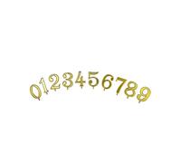 Valigetta per Decorazioni Torte Compleanno con Numeri Oro, Candeline Blu e Base Candeline Ovale Oro